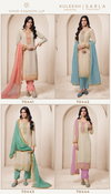 Sarla By Vinay Kuleesh Organza Embroidery Salwar Kameez Wholesale Shop in Surat
